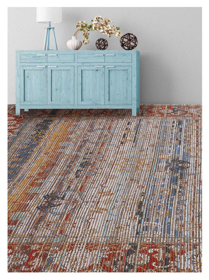 Limited PALMDALE PA - 354 BLUE RUST Kilim Woven Rug - Rugs - Limited - Atlanta Designer Rugs