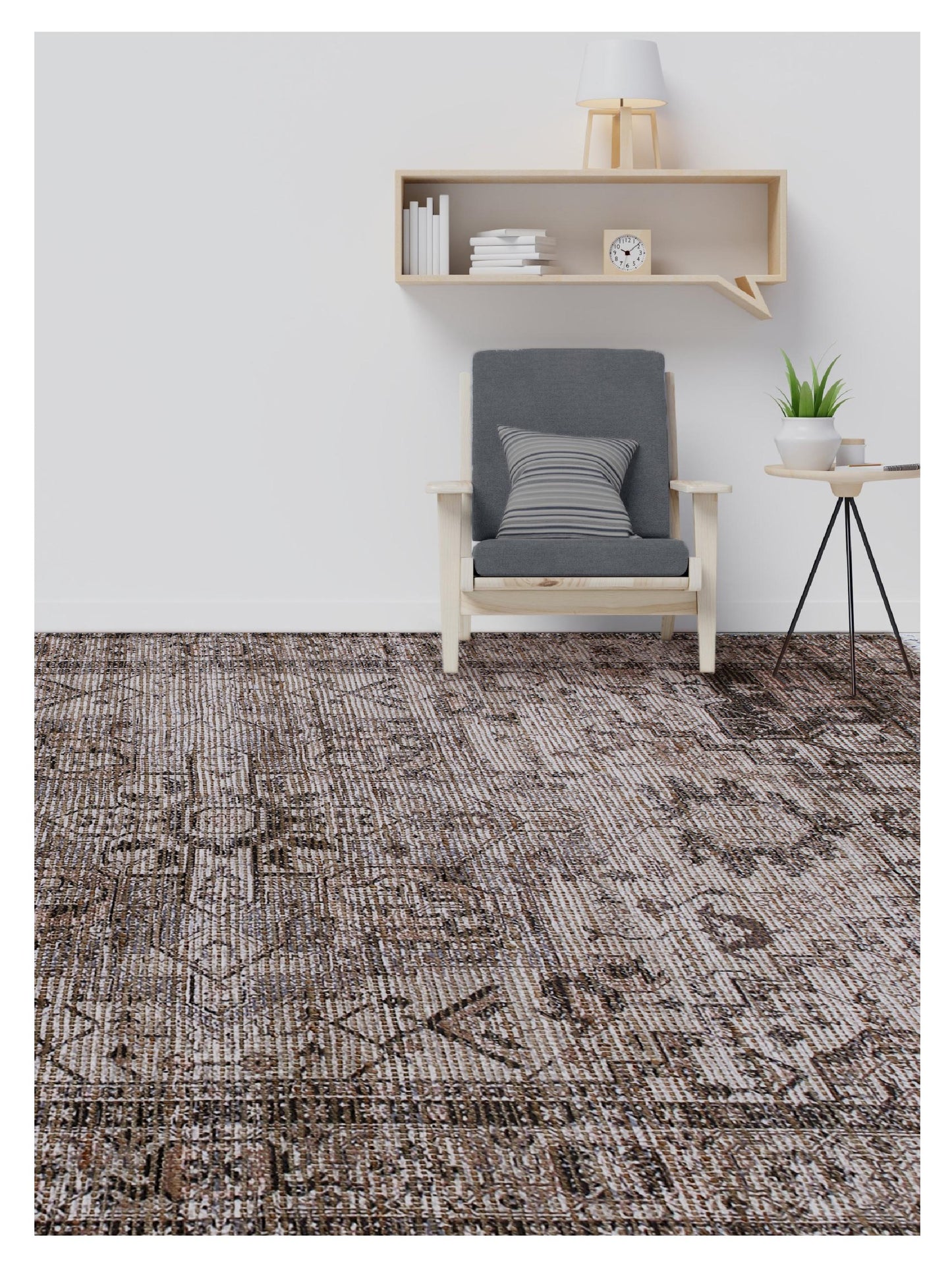 Limited PALMDALE PA-356 DOVE GRAY Kilim Woven Rug