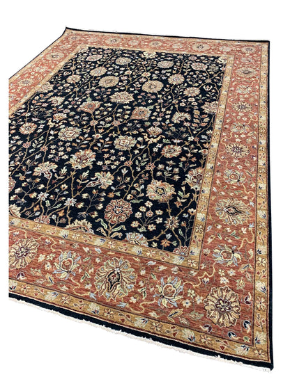 Limited Sophie PRT - 18 Ebony Rustic Red Traditional Knotted Rug - Rugs - Limited - Atlanta Designer Rugs