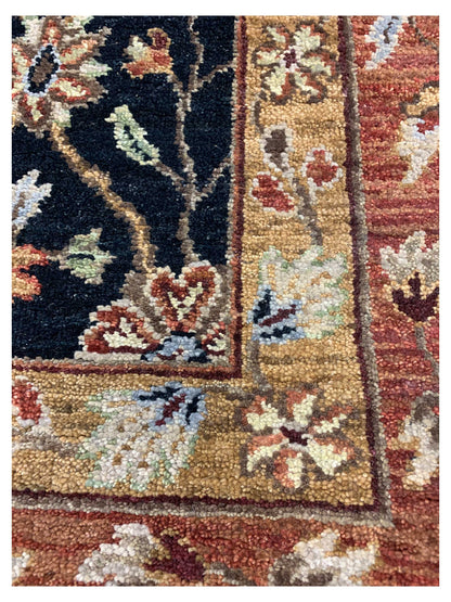 Limited Sophie PRT - 18 Ebony Rustic Red Traditional Knotted Rug - Rugs - Limited - Atlanta Designer Rugs