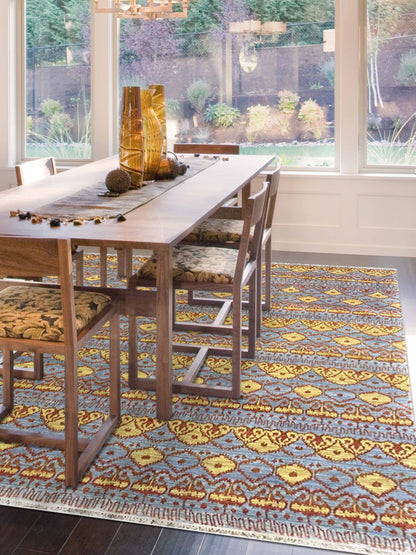 Limited Sophie PRT - 421 Ice Blue Traditional Knotted Rug - Rugs - Limited - Atlanta Designer Rugs