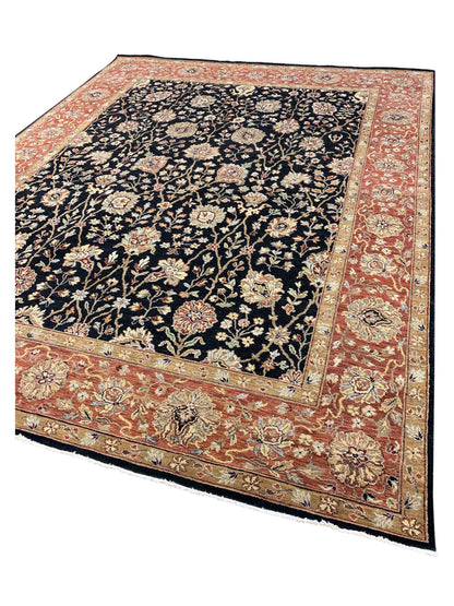 Limited Sophie PRT - 8 Ebony Red Traditional Knotted Rug - Rugs - Limited - Atlanta Designer Rugs