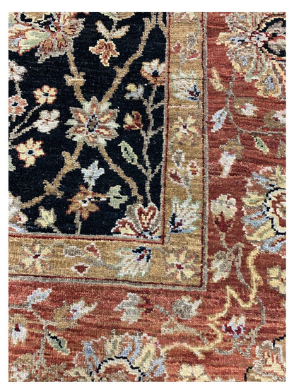 Limited Sophie PRT - 8 Ebony Red Traditional Knotted Rug - Rugs - Limited - Atlanta Designer Rugs