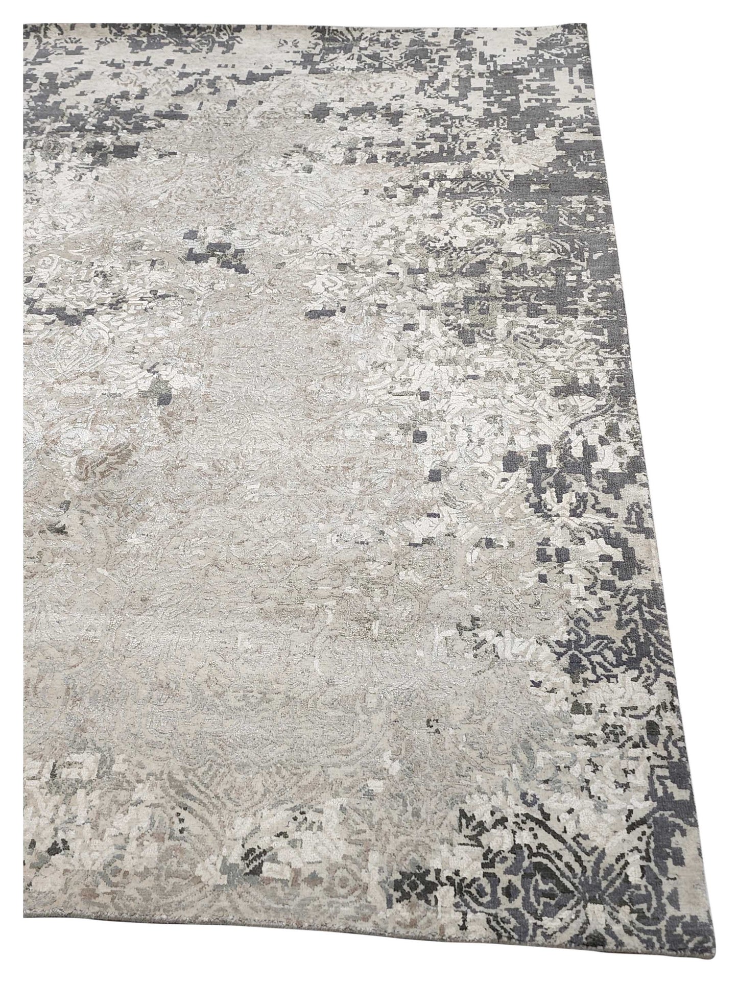 Artisan Bloom  Natural  Transitional Knotted Rug