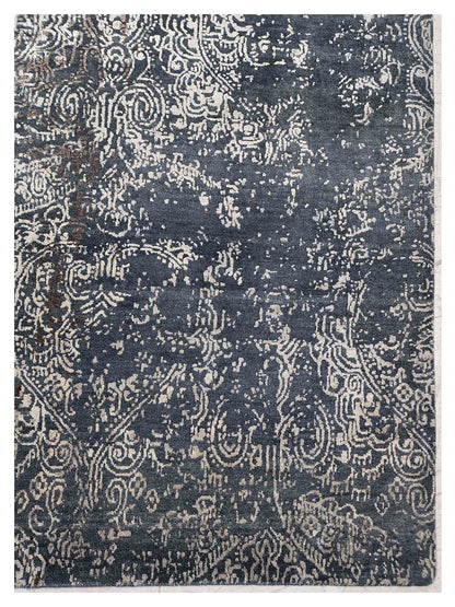 Artisan Bloom Sky Blue Transitional Knotted Rug - Rugs - Artisan - Atlanta Designer Rugs
