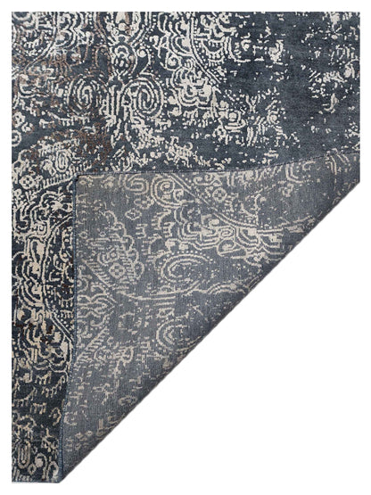 Artisan Bloom Sky Blue Transitional Knotted Rug - Rugs - Artisan - Atlanta Designer Rugs