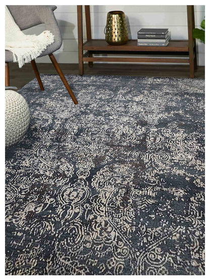 Artisan Bloom Sky Blue Transitional Knotted Rug - Rugs - Artisan - Atlanta Designer Rugs