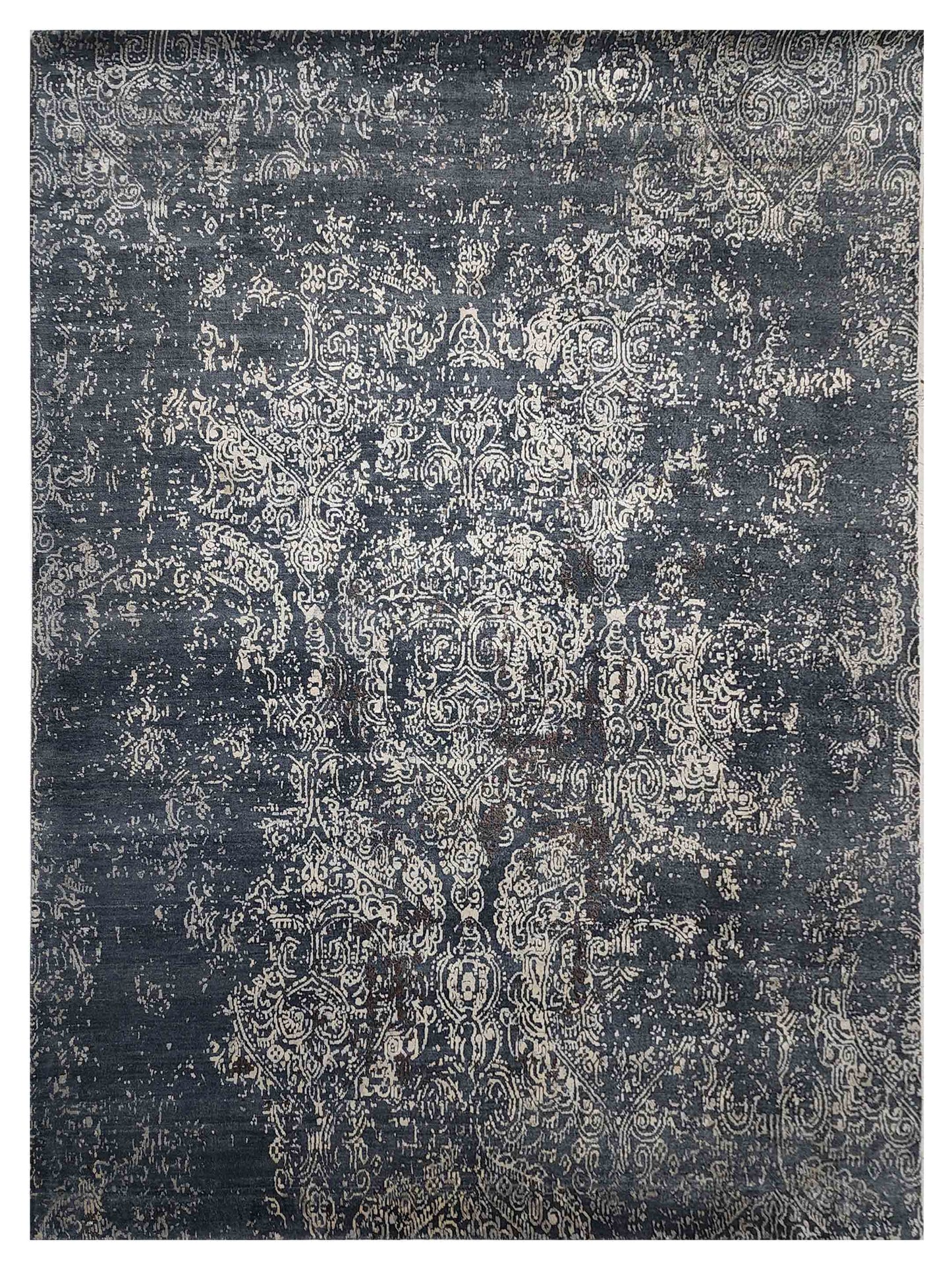 Artisan Bloom PW-909 Sky Blue Transitional Knotted Rug