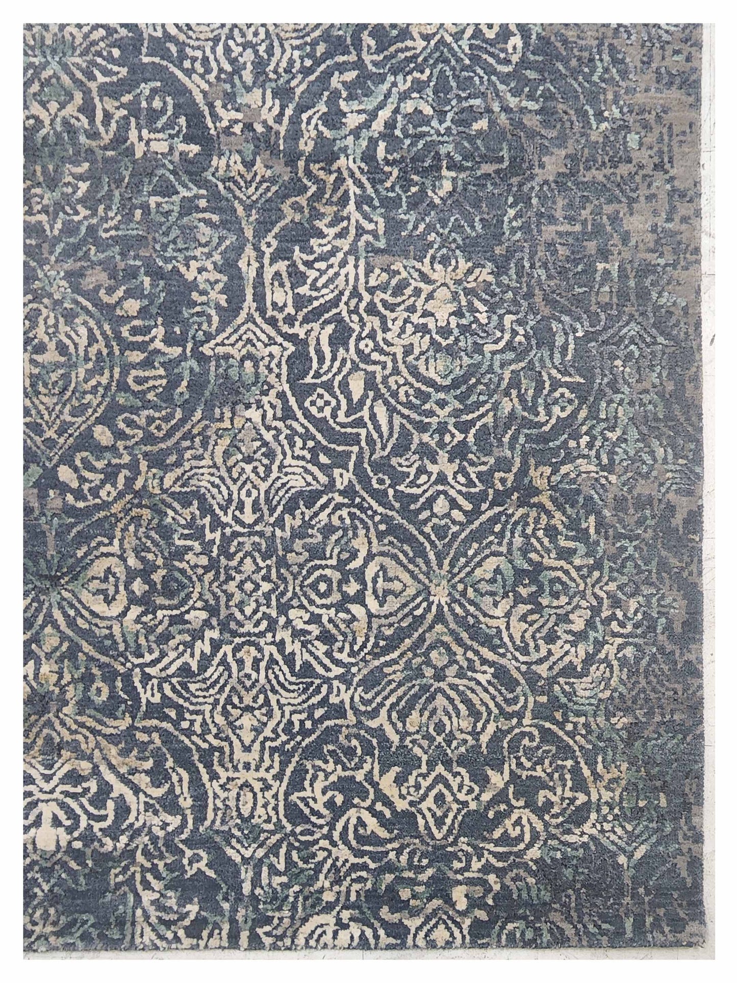 Artisan Bloom Sky Transitional Knotted Rug – Atlanta Designer Rugs