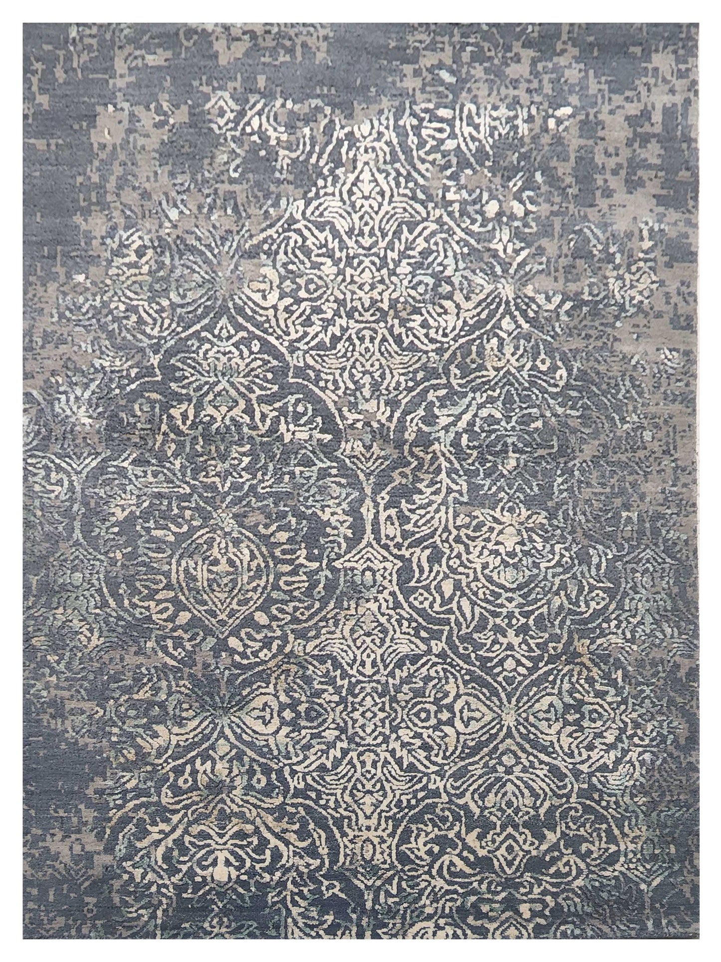 Artisan Bloom Sky Transitional Knotted Rug – Atlanta Designer Rugs