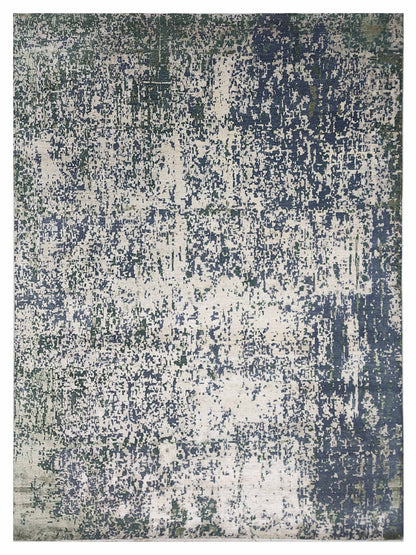 Artisan Bloom Beige Blue Transitional Knotted Rug - Rugs - Artisan - Atlanta Designer Rugs