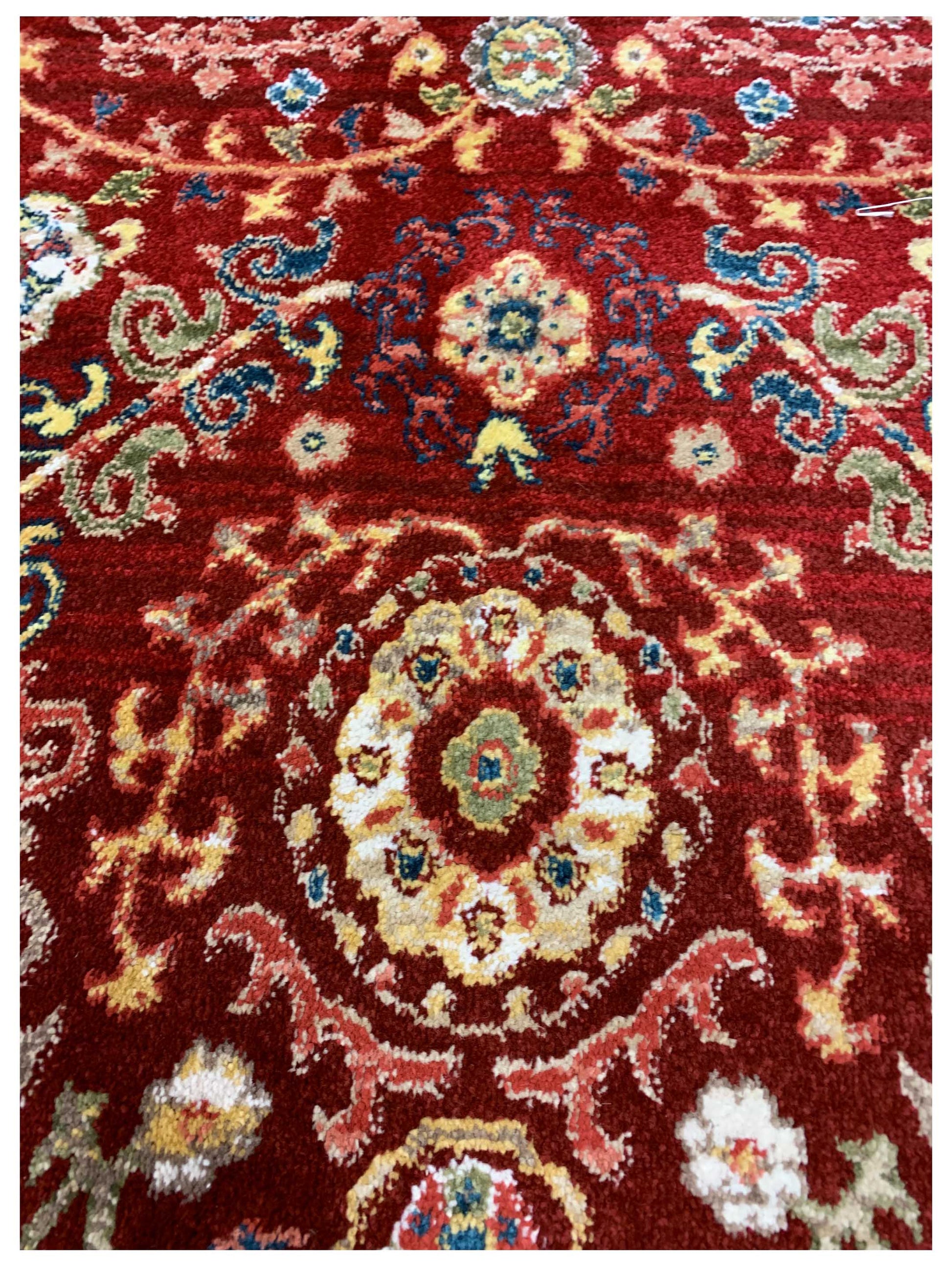 Artisan Rakkas Red Red Traditional Machinemade Rug - Rugs - Artisan - Atlanta Designer Rugs