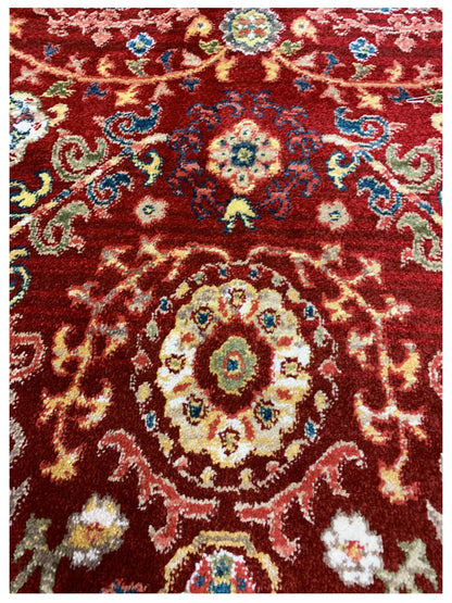 Artisan Rakkas Red Red Traditional Machinemade Rug - Rugs - Artisan - Atlanta Designer Rugs