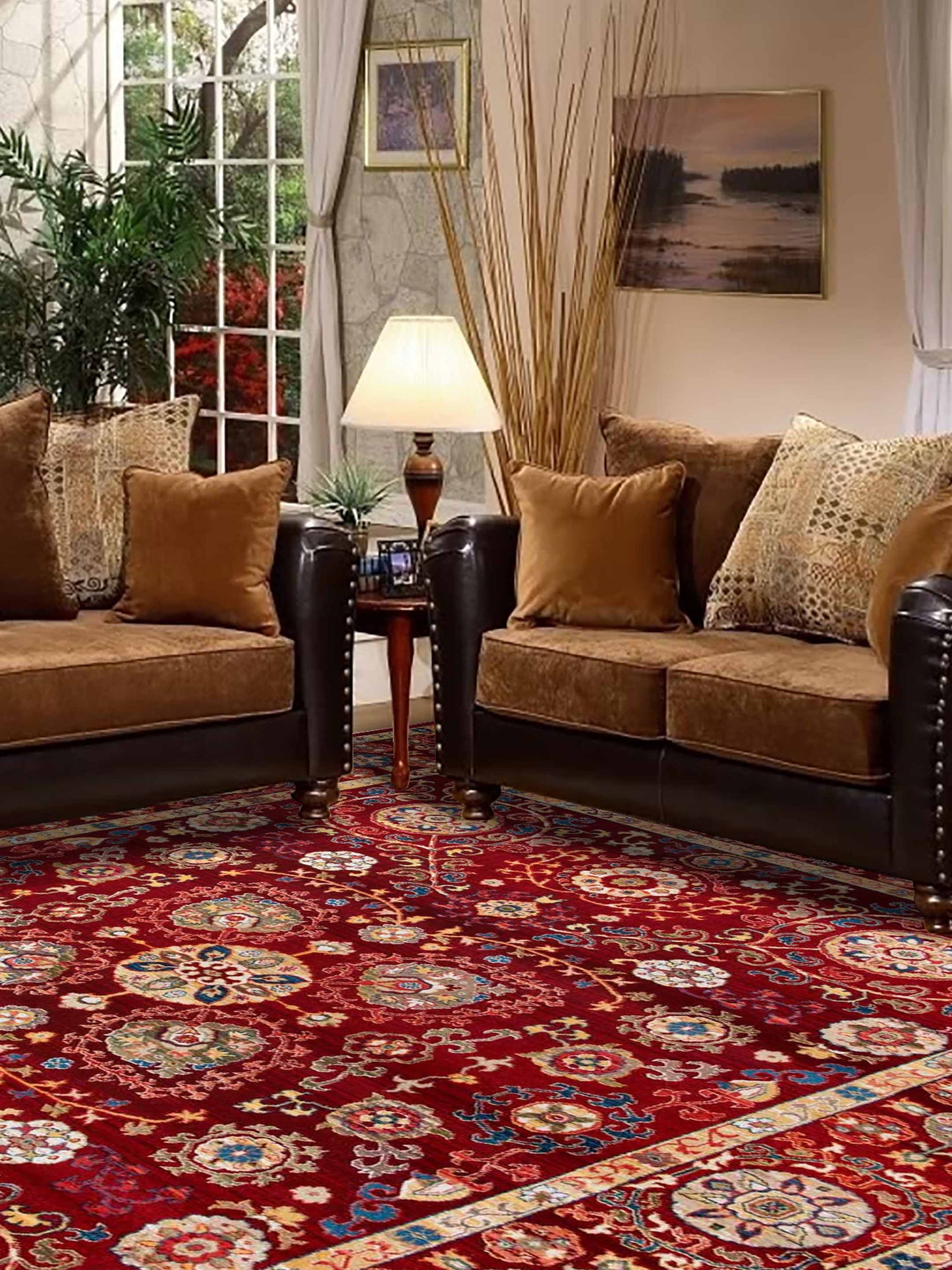 Artisan Rakkas Red Red Traditional Machinemade Rug - Rugs - Artisan - Atlanta Designer Rugs