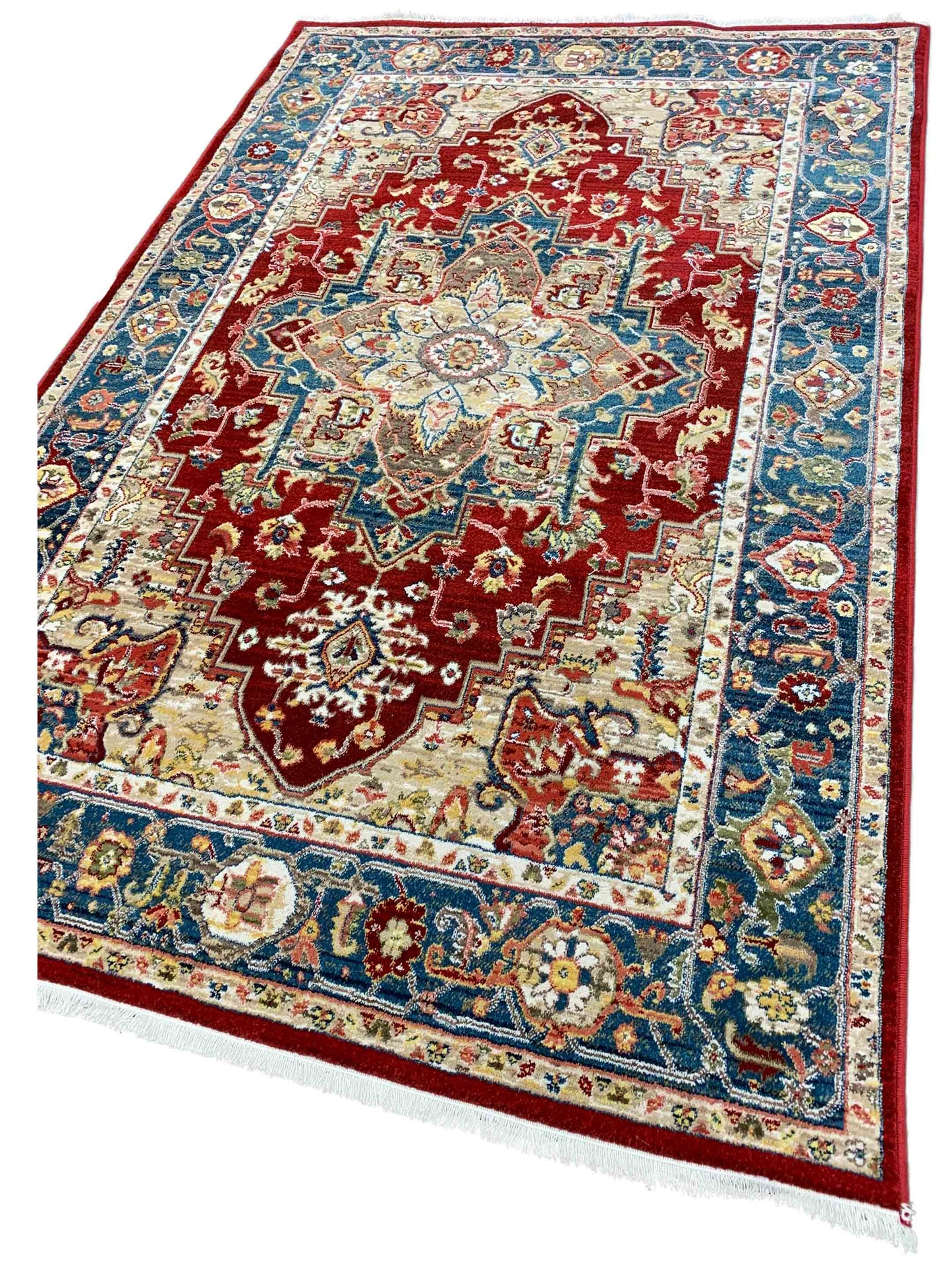 Artisan Rakkas Red Blue Traditional Machinemade Rug - Rugs - Artisan - Atlanta Designer Rugs