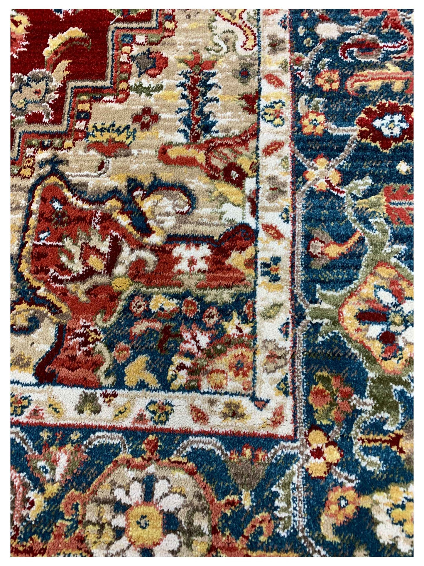 Artisan Rakkas Red Blue Traditional Machinemade Rug - Rugs - Artisan - Atlanta Designer Rugs