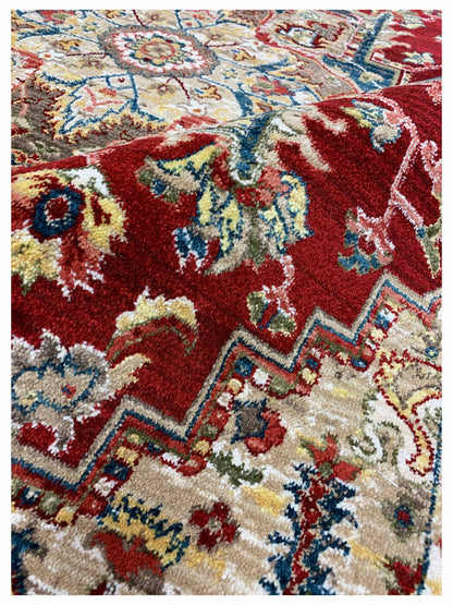Artisan Rakkas Red Blue Traditional Machinemade Rug - Rugs - Artisan - Atlanta Designer Rugs
