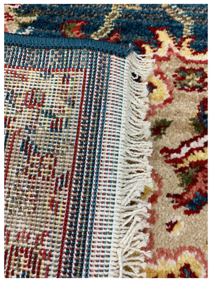 Artisan Rakkas Blue Ivory Traditional Machinemade Rug - Rugs - Artisan - Atlanta Designer Rugs