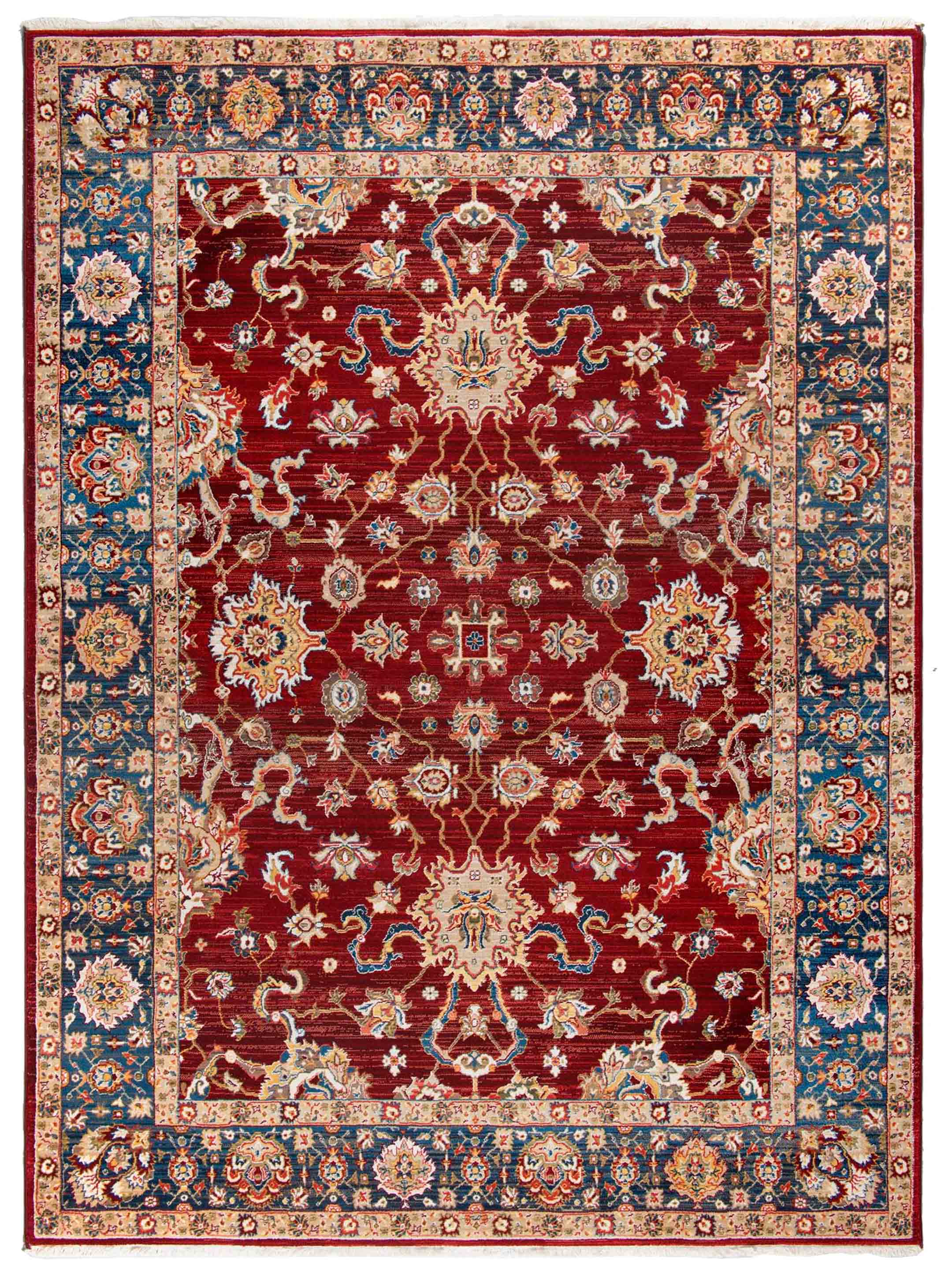 Artisan Rakkas Red Blue Traditional Machinemade Rug – Atlanta Designer Rugs