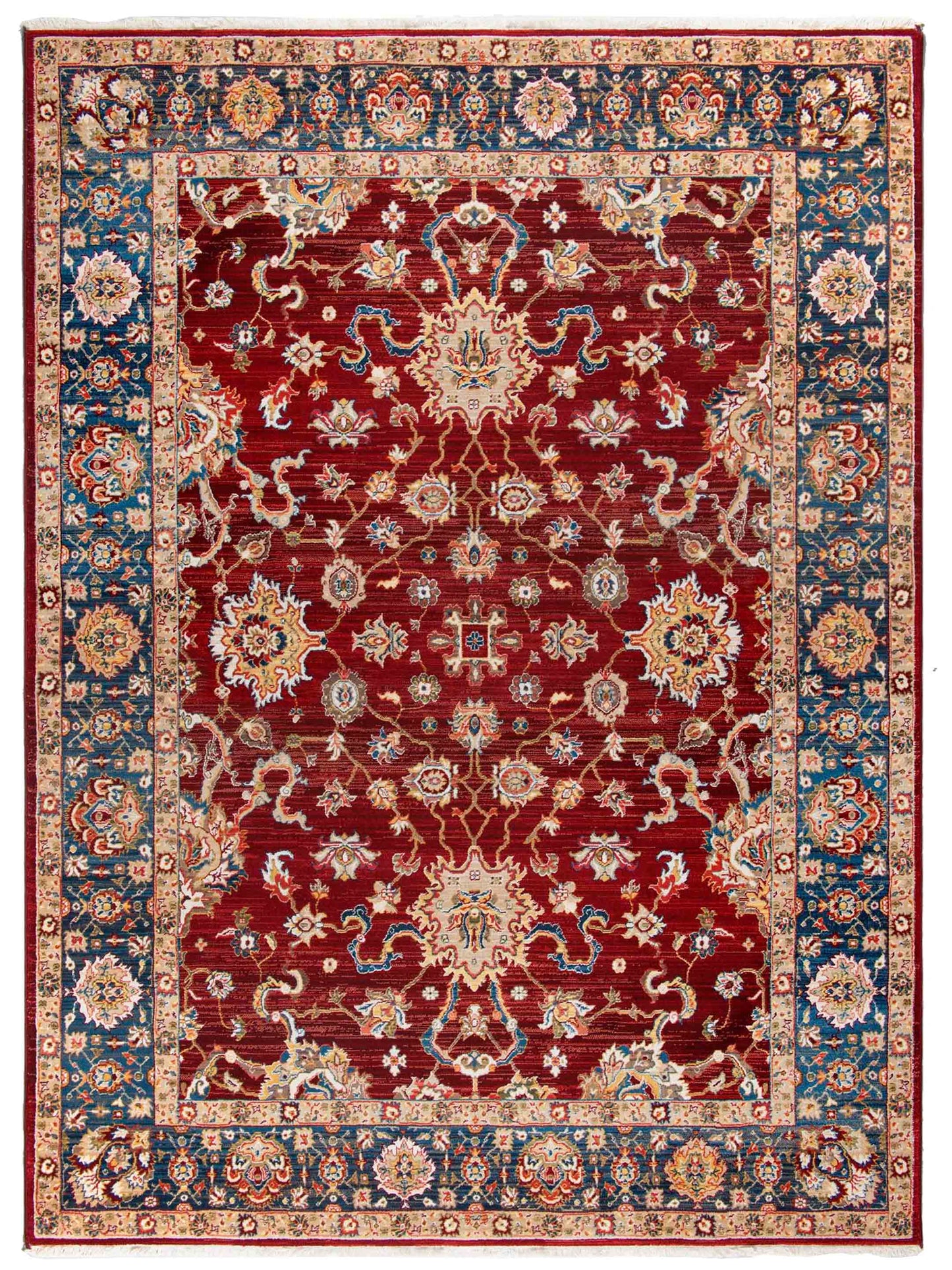 Artisan Rakkas Red Blue Traditional Machinemade Rug - Rugs - Artisan - Atlanta Designer Rugs