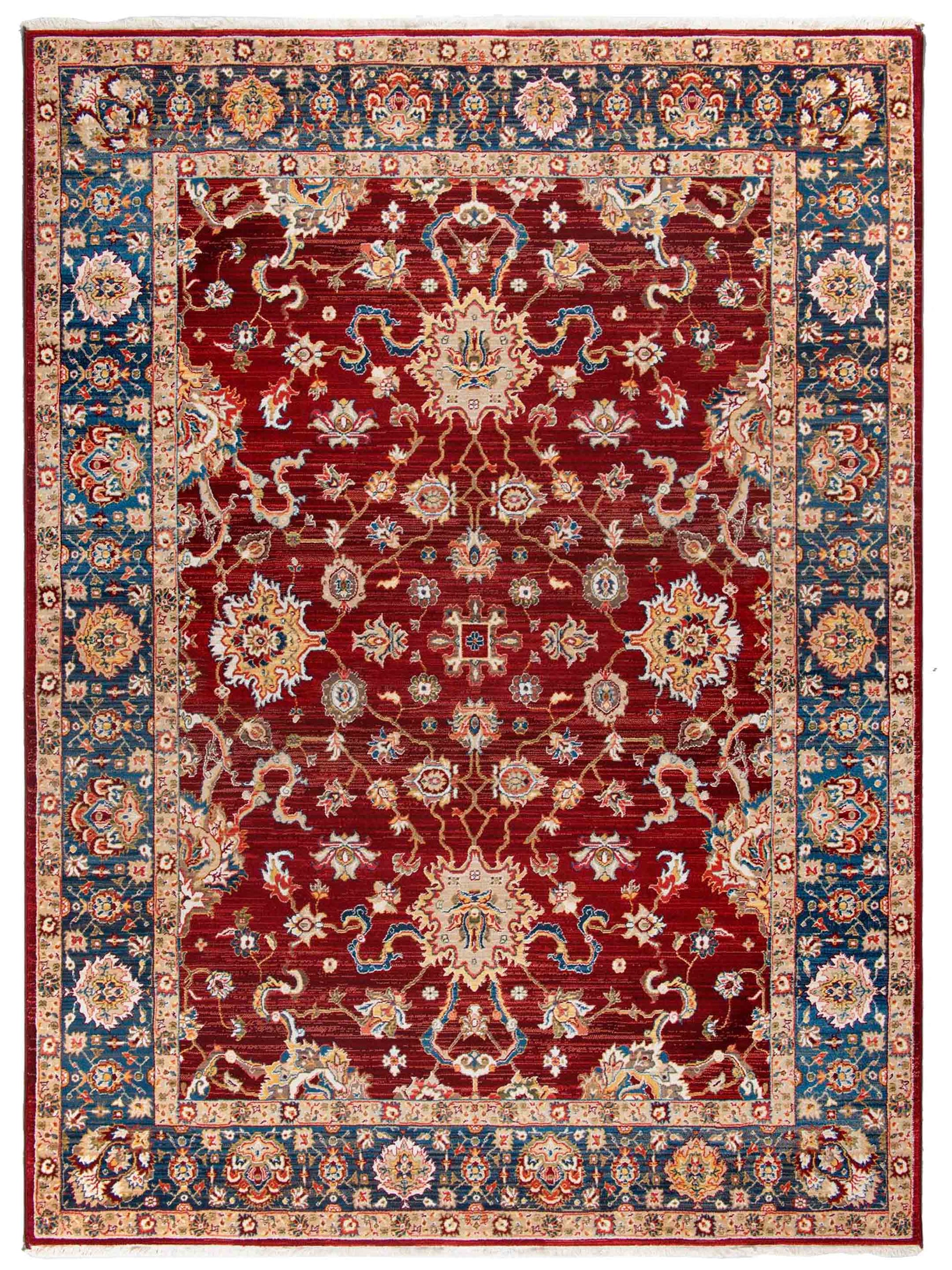 Artisan Rakkas Red Blue Traditional Machinemade Rug - Rugs - Artisan - Atlanta Designer Rugs