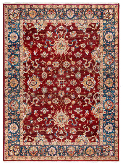 Artisan Rakkas Red Blue Traditional Machinemade Rug - Rugs - Artisan - Atlanta Designer Rugs