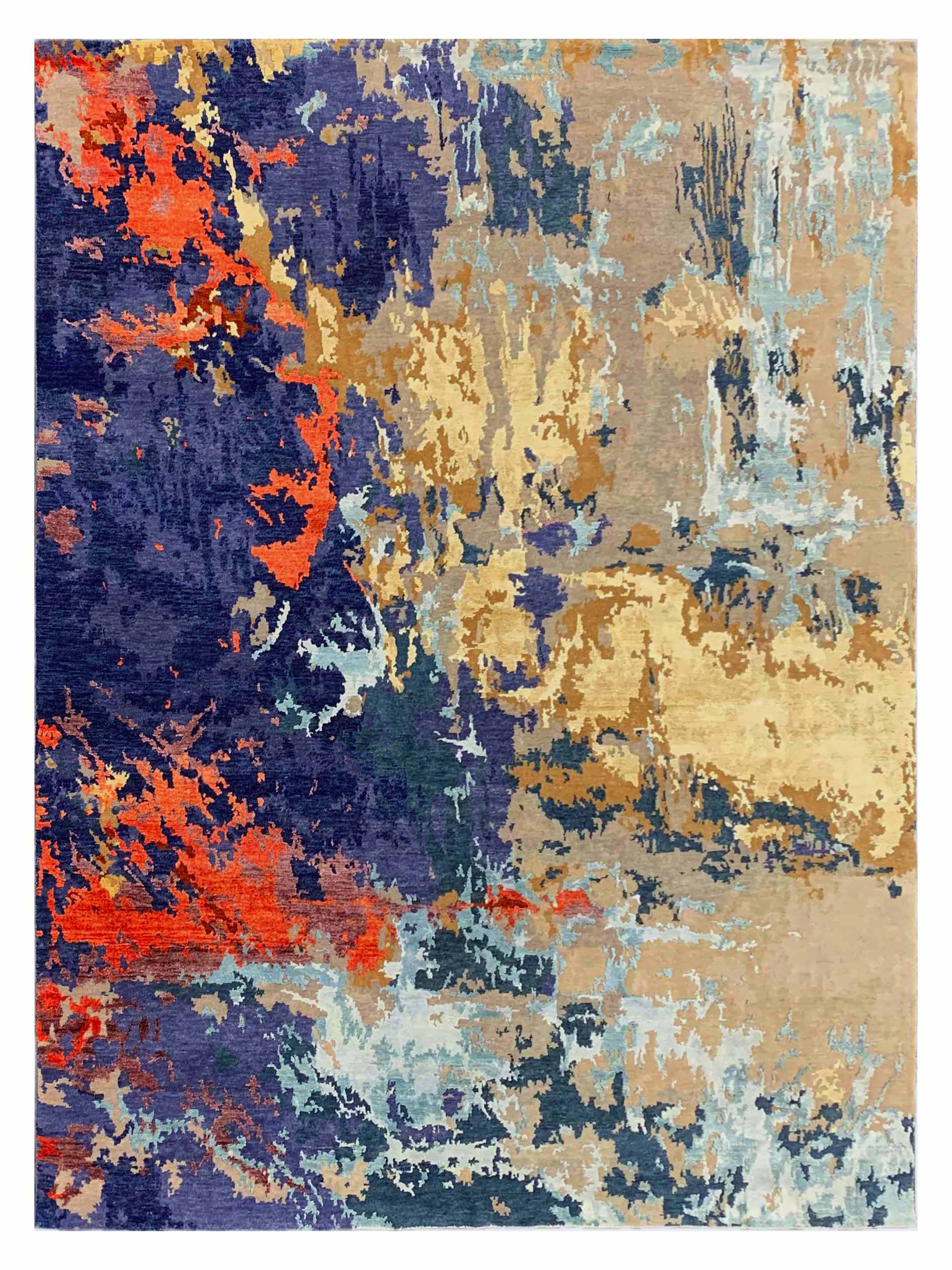 Toni Rug Artisan Toni Multi Transitional Knotted Rug – Atlanta Designer Rugs