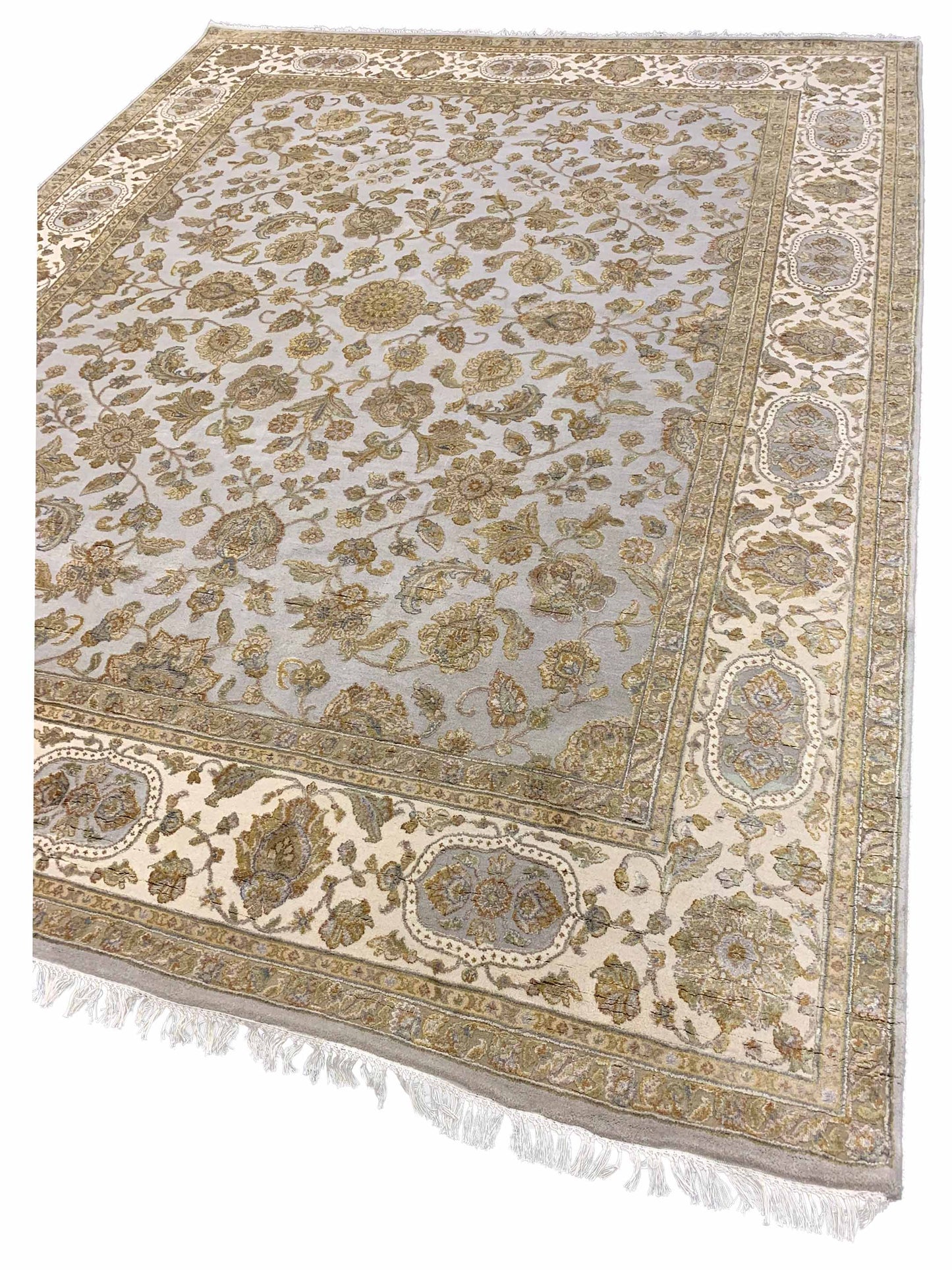Artisan Rachel Grey Ivory Traditional Knotted Rug - Rugs - Artisan - Atlanta Designer Rugs