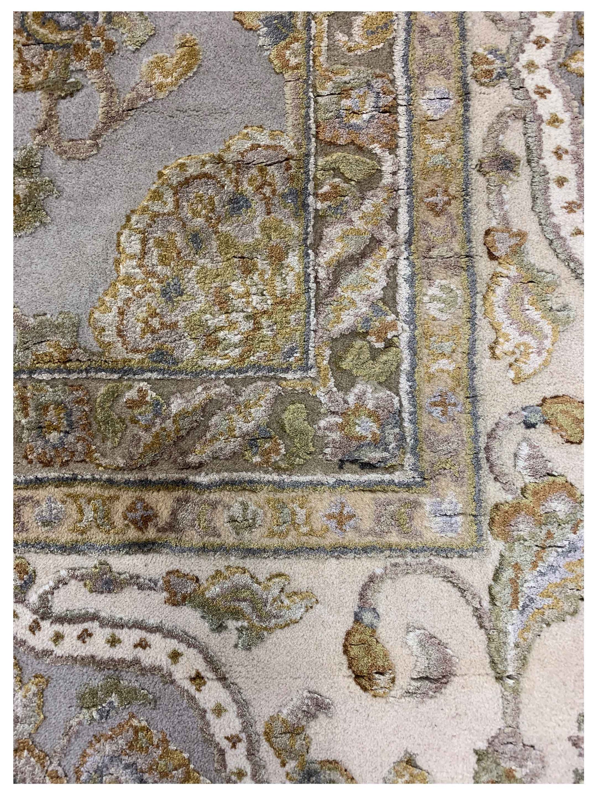 Artisan Rachel Grey Ivory Traditional Knotted Rug - Rugs - Artisan - Atlanta Designer Rugs