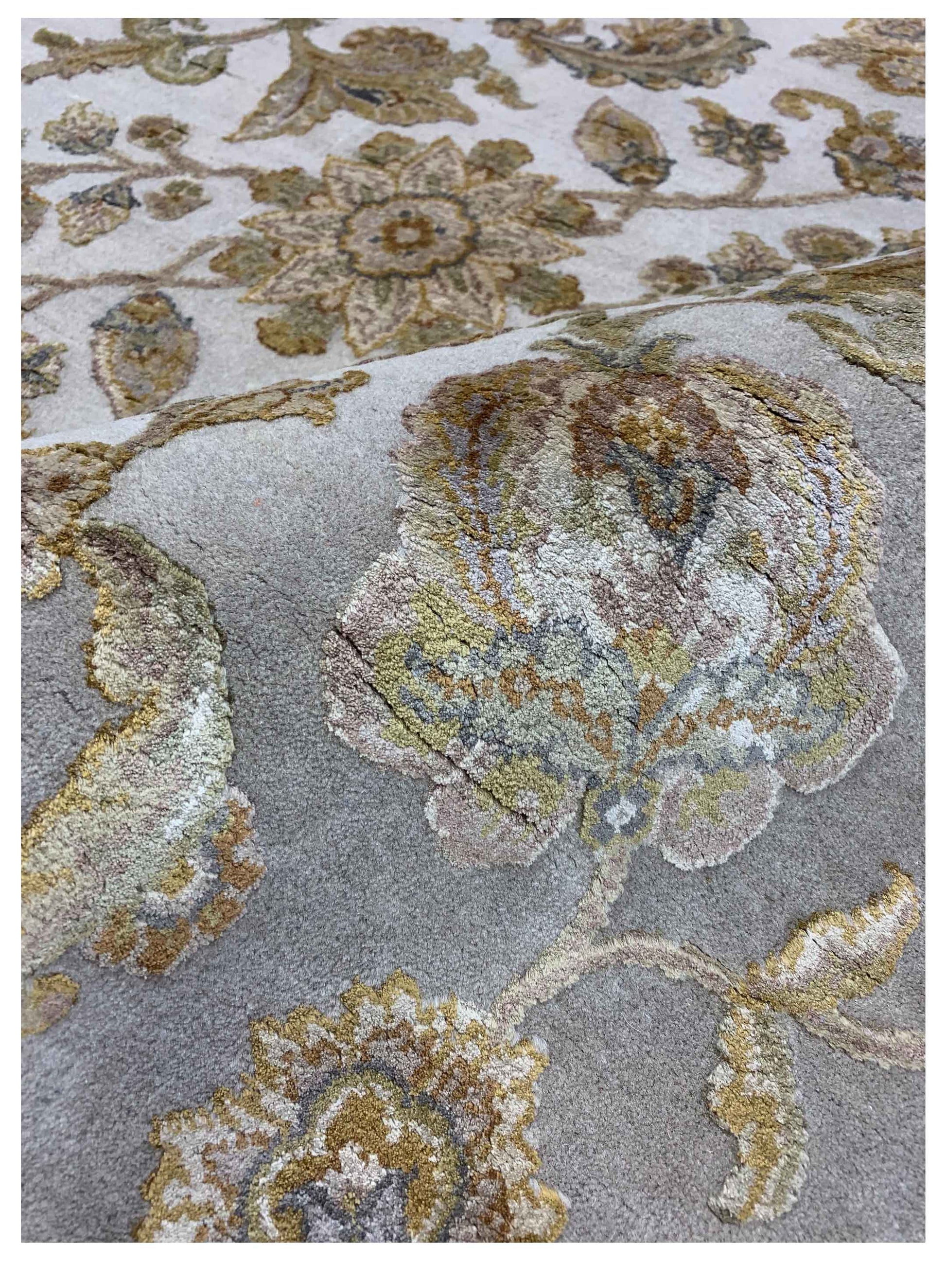 Artisan Rachel Grey Ivory Traditional Knotted Rug - Rugs - Artisan - Atlanta Designer Rugs