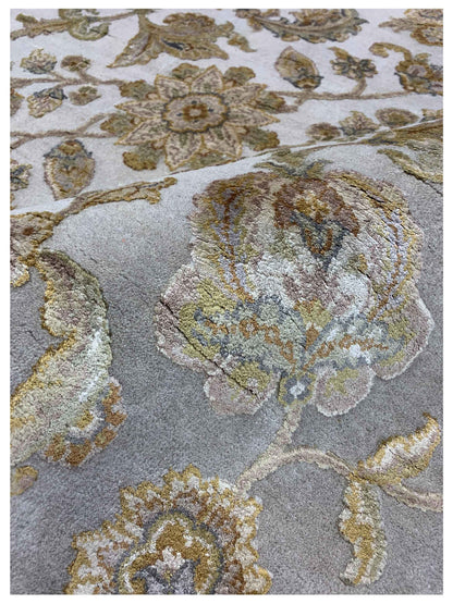 Artisan Rachel Grey Ivory Traditional Knotted Rug - Rugs - Artisan - Atlanta Designer Rugs