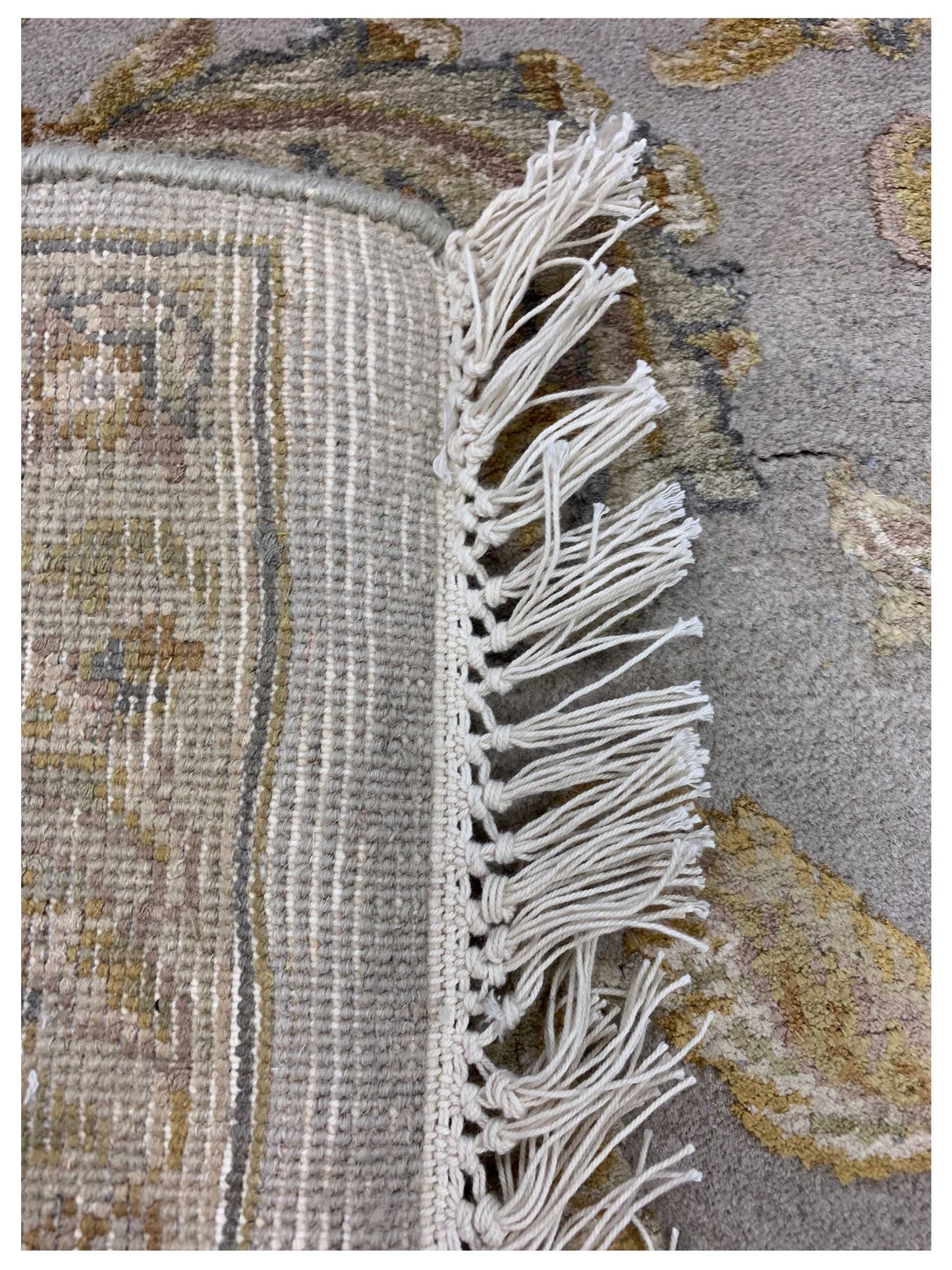 Artisan Rachel Grey Ivory Traditional Knotted Rug - Rugs - Artisan - Atlanta Designer Rugs
