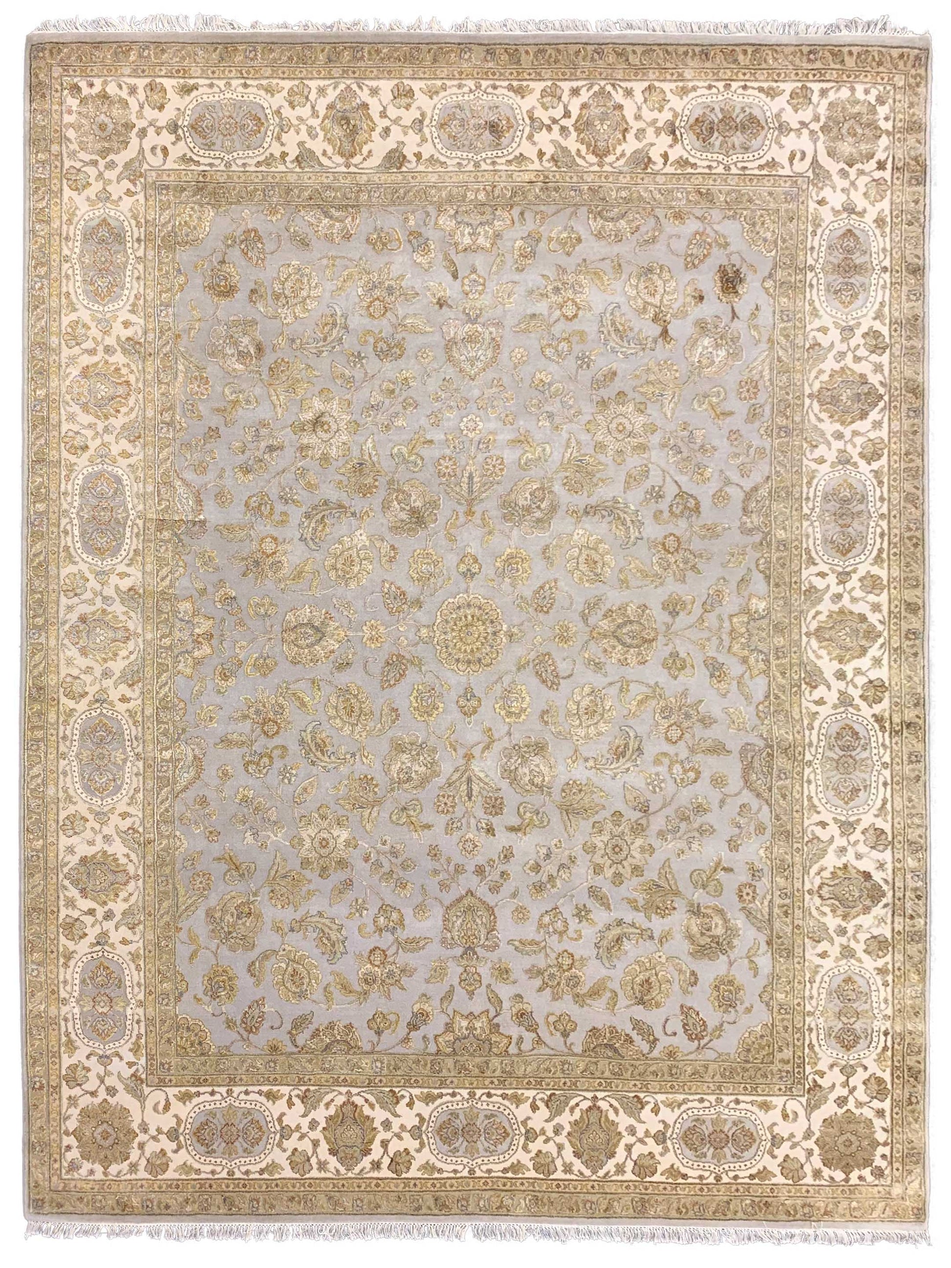 Artisan Rachel Grey Ivory Traditional Knotted Rug - Rugs - Artisan - Atlanta Designer Rugs