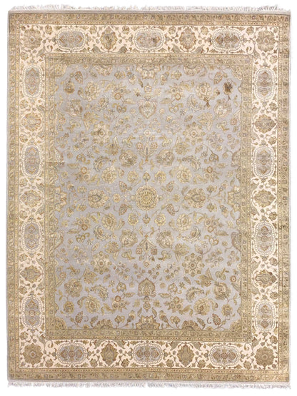 Artisan Rachel Grey Ivory Traditional Knotted Rug - Rugs - Artisan - Atlanta Designer Rugs