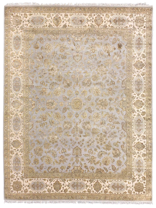 Artisan Rachel Grey Ivory Traditional Knotted Rug - Rugs - Artisan - Atlanta Designer Rugs