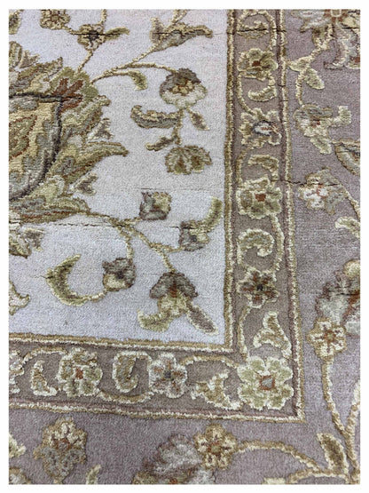 Artisan Rachel Ivory Gold Traditional Knotted Rug - Rugs - Artisan - Atlanta Designer Rugs