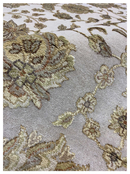 Artisan Rachel Ivory Gold Traditional Knotted Rug - Rugs - Artisan - Atlanta Designer Rugs