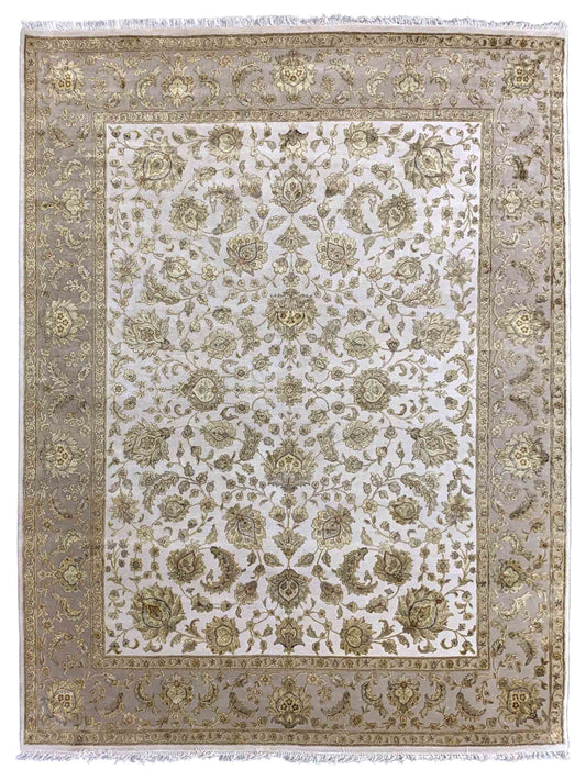 Artisan Rachel Ivory Gold Traditional Knotted Rug - Rugs - Artisan - Atlanta Designer Rugs