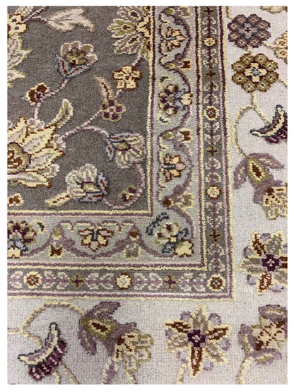 Artisan Rachel Lt.Brown Ivory Traditional Knotted Rug - Rugs - Artisan - Atlanta Designer Rugs