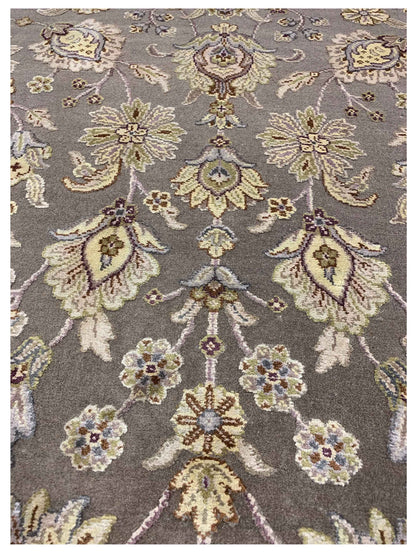 Artisan Rachel Lt.Brown Ivory Traditional Knotted Rug - Rugs - Artisan - Atlanta Designer Rugs