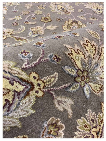 Artisan Rachel Lt.Brown Ivory Traditional Knotted Rug - Rugs - Artisan - Atlanta Designer Rugs