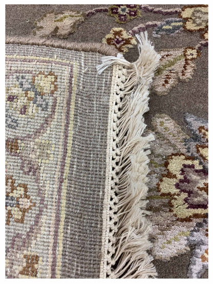 Artisan Rachel Lt.Brown Ivory Traditional Knotted Rug - Rugs - Artisan - Atlanta Designer Rugs