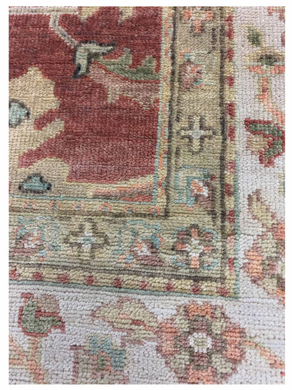Artisan Cameron Rust Ivory Traditional Knotted Rug - Rugs - Artisan - Atlanta Designer Rugs