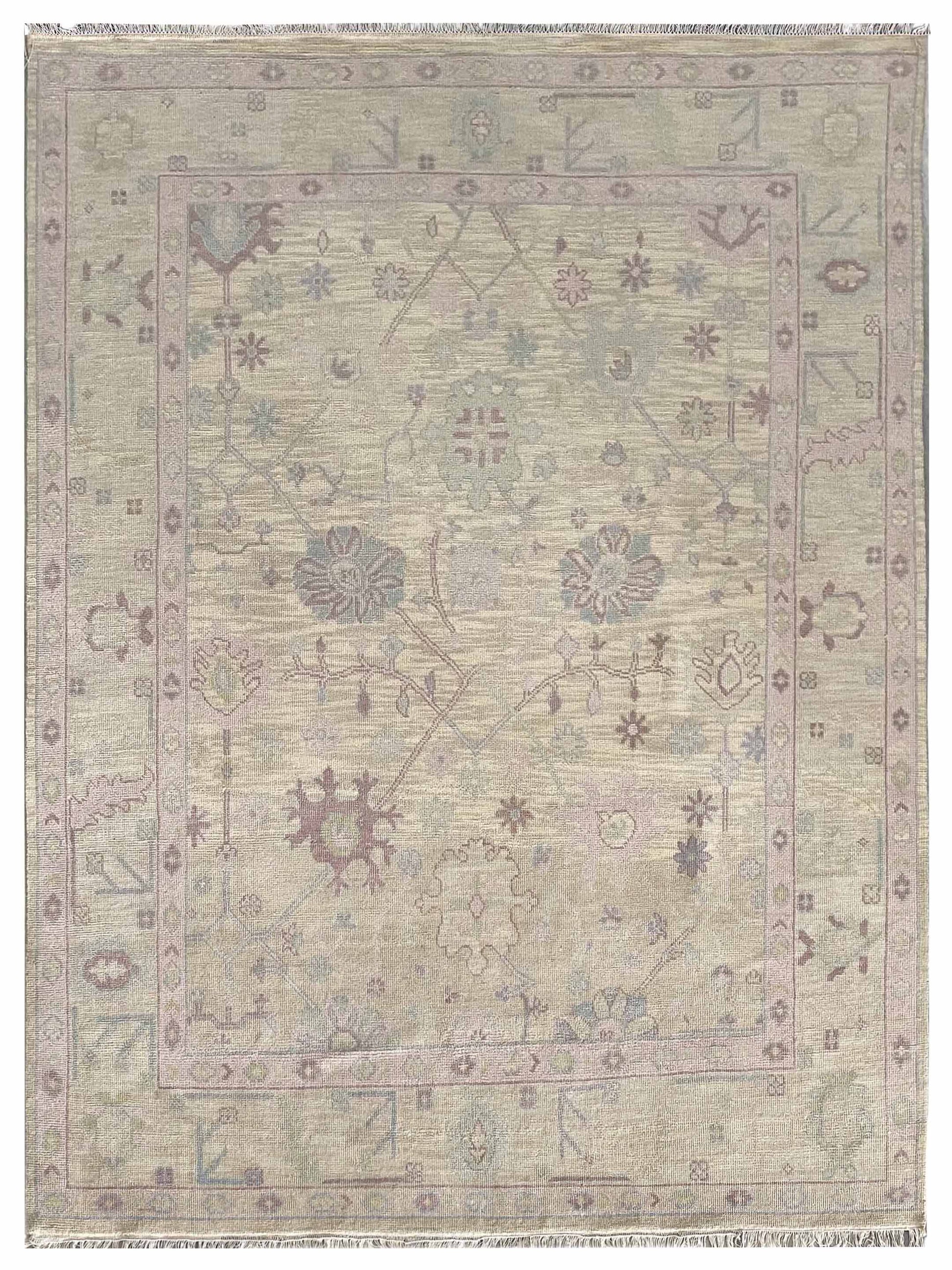 Artisan Blossom-2 RS-5004 Camel Traditional Knotted Rug