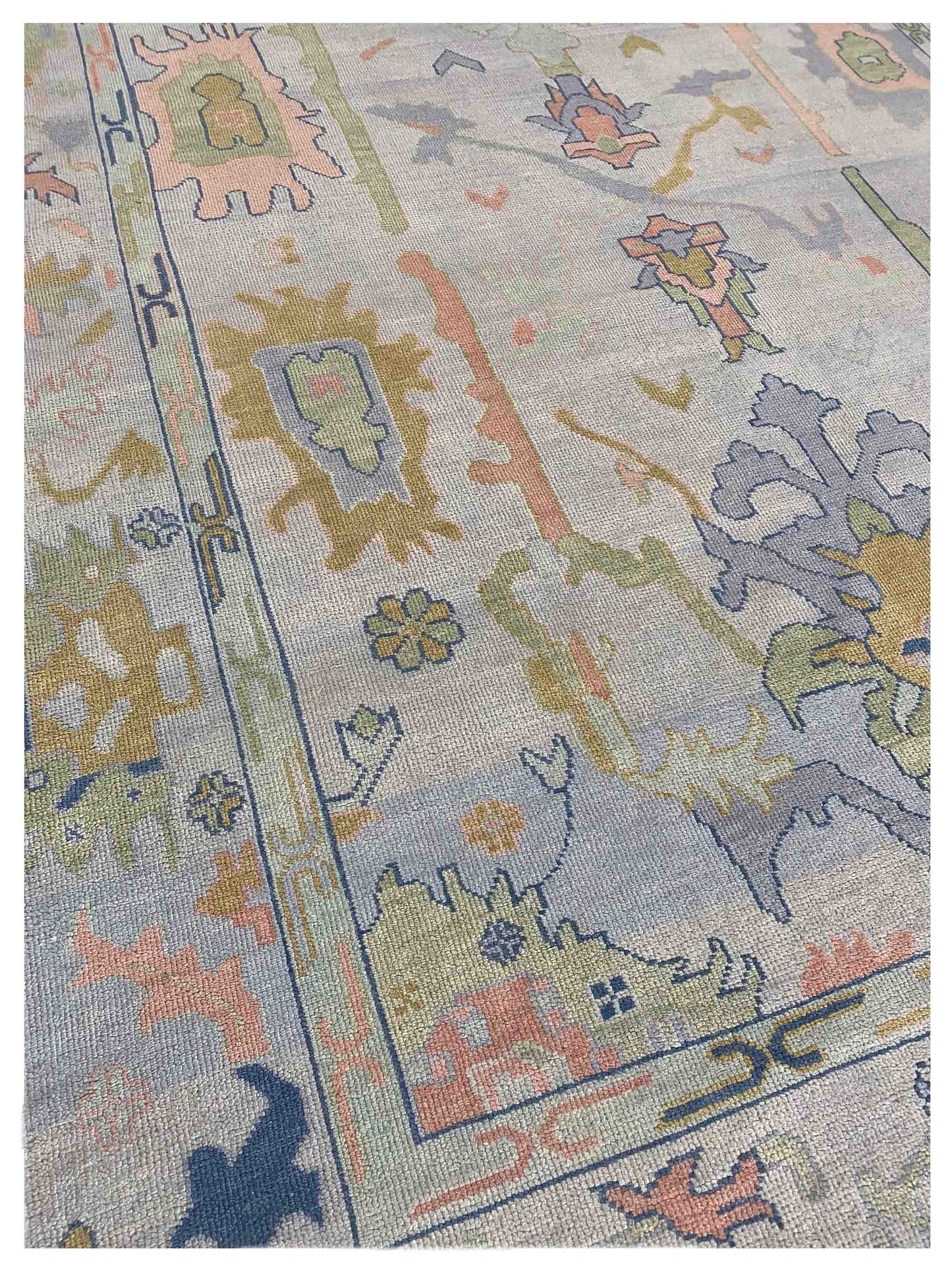 Artisan Blossom-2  Grey  Traditional Knotted Rug
