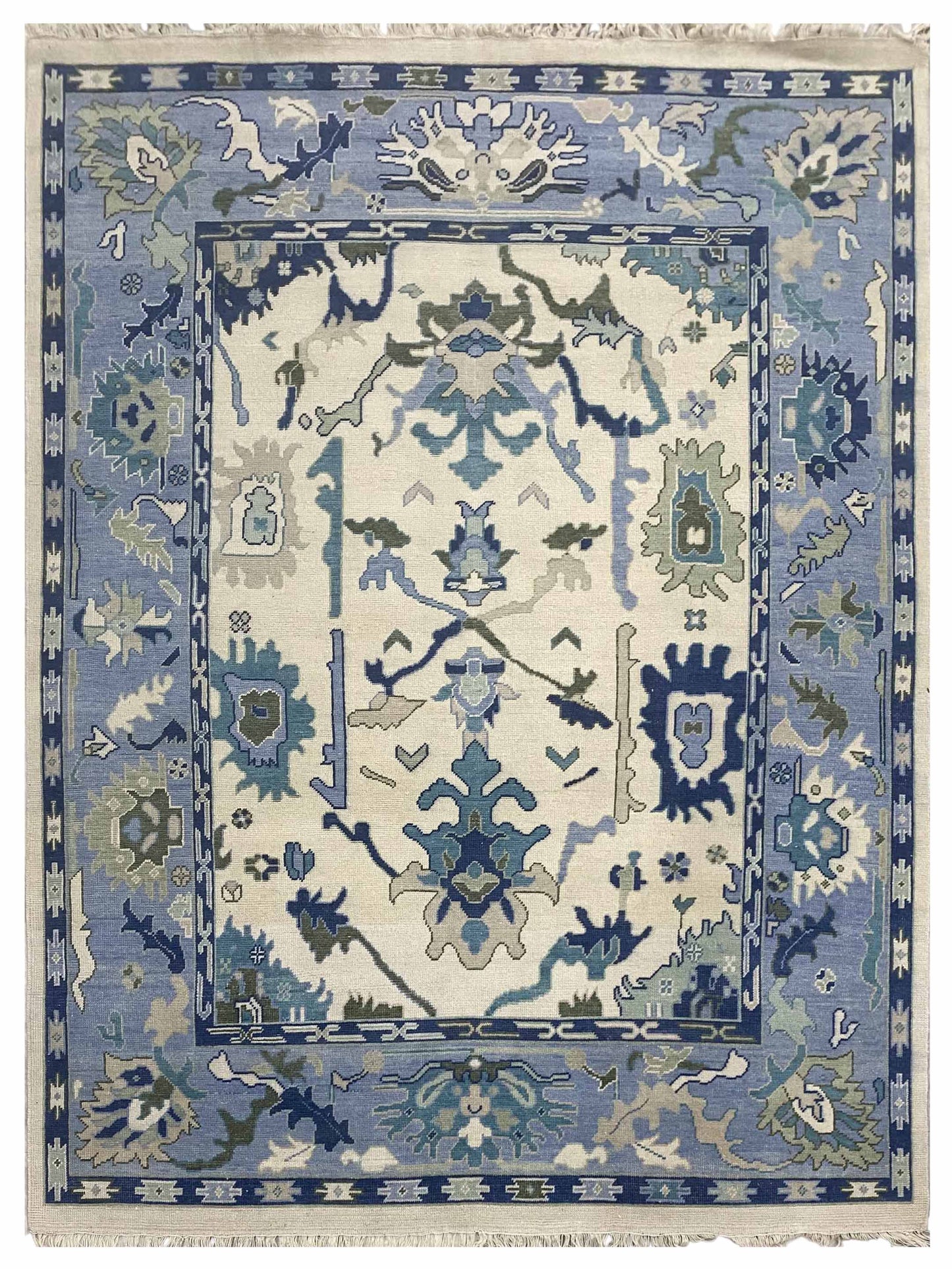 Artisan Blossom-2 RS-5008 Ivory Traditional Knotted Rug