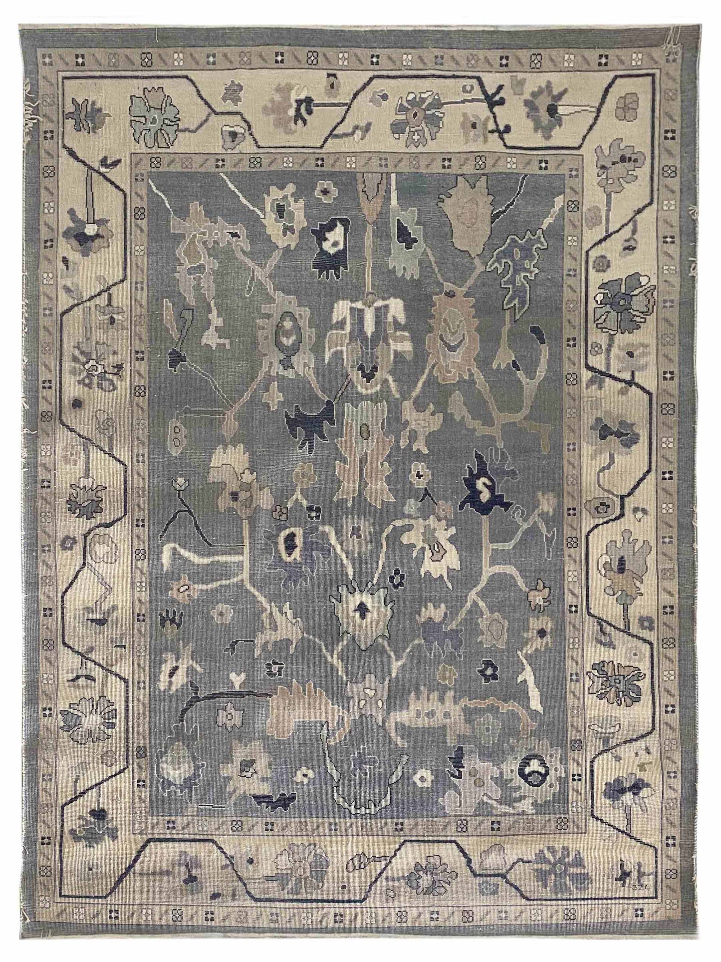 Artisan Blossom-2 RS-5038 Grey Traditional Knotted Rug