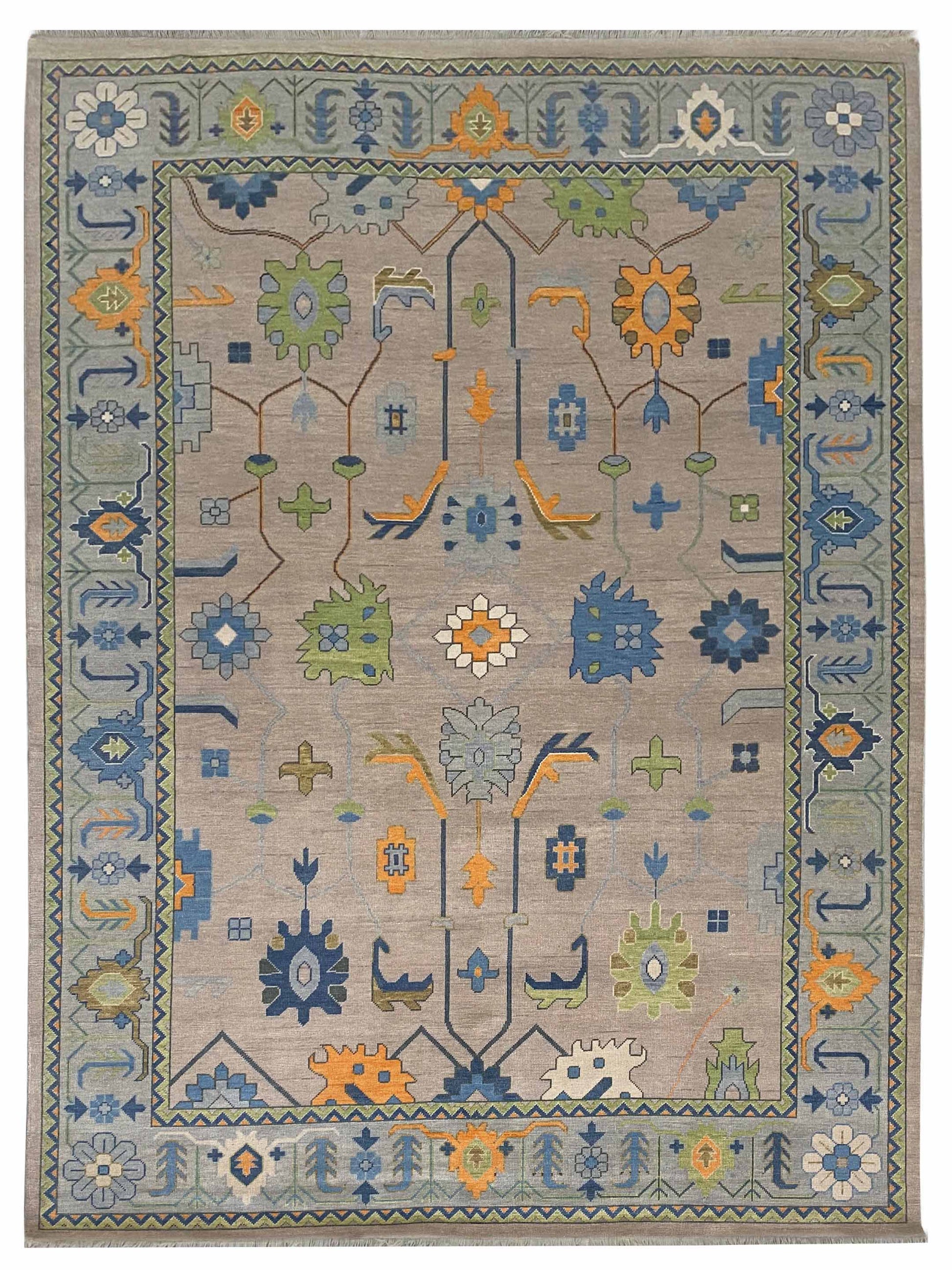 Artisan Blossom-2 RS-5049 Camel Traditional Knotted Rug