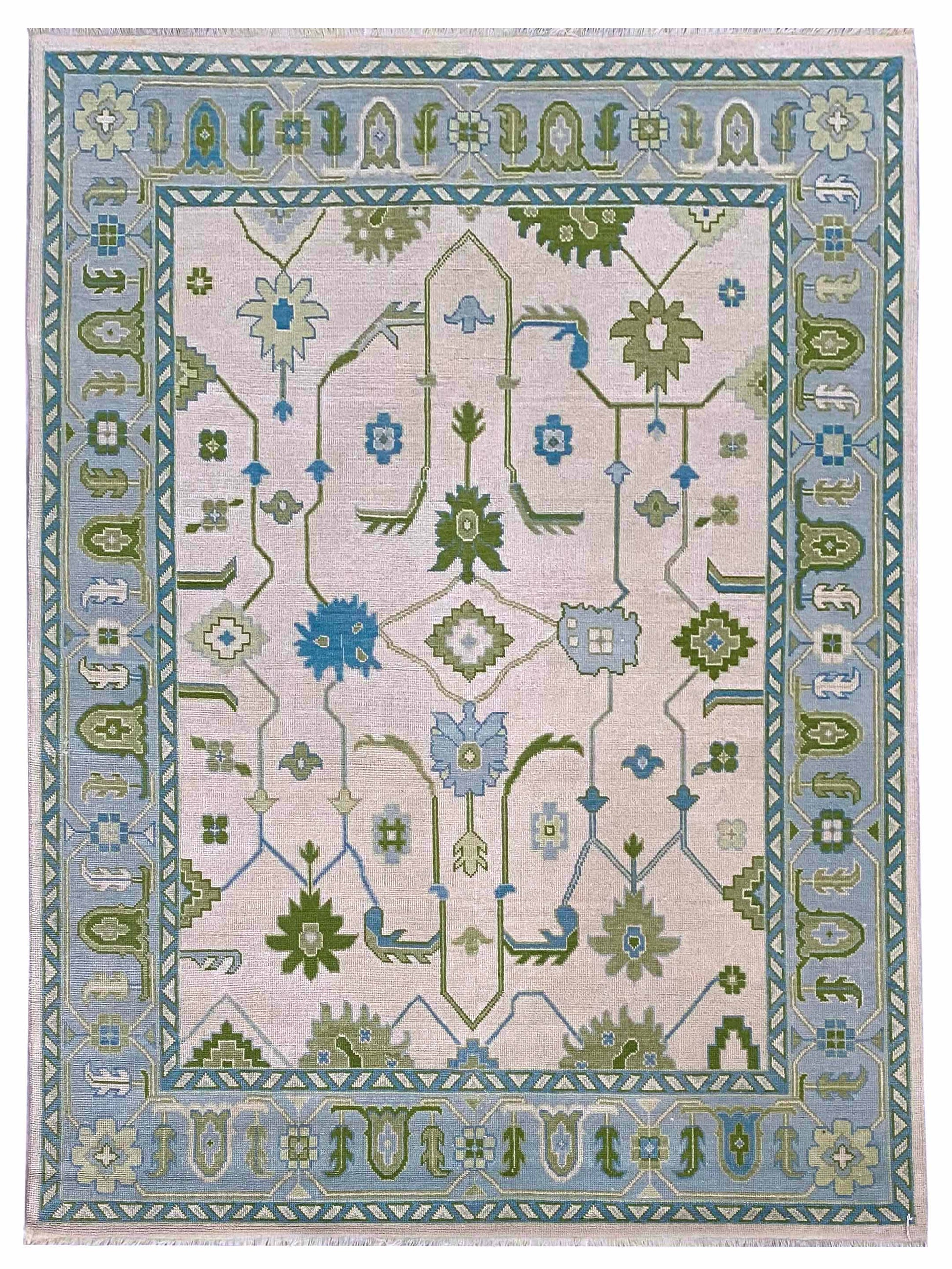 Artisan Blossom-2 RS-5049 Ivory Traditional Knotted Rug