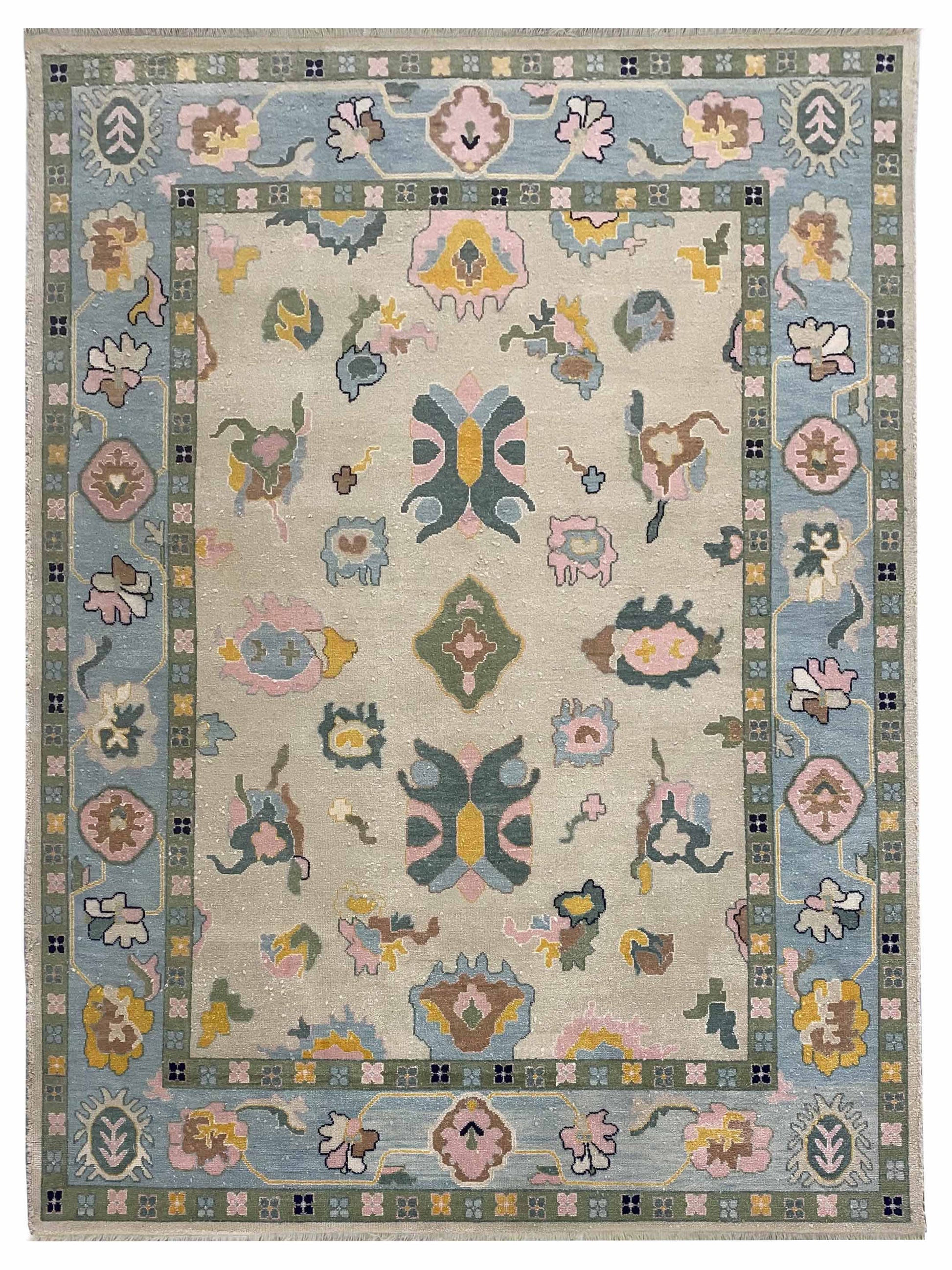 Artisan Blossom-2 RS-5078 Beige Traditional Knotted Rug